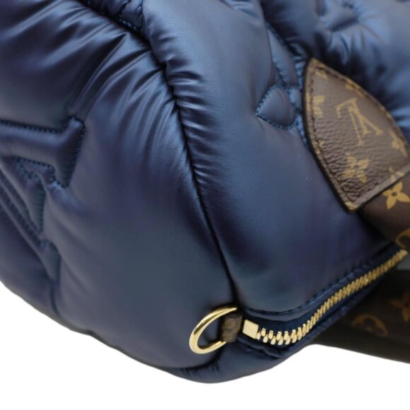 Louis Vuitton Speedy Pillow Bandouliere 25 Econyl Nylon Crossbody Bag Navy Blue - Picture 6 of 13